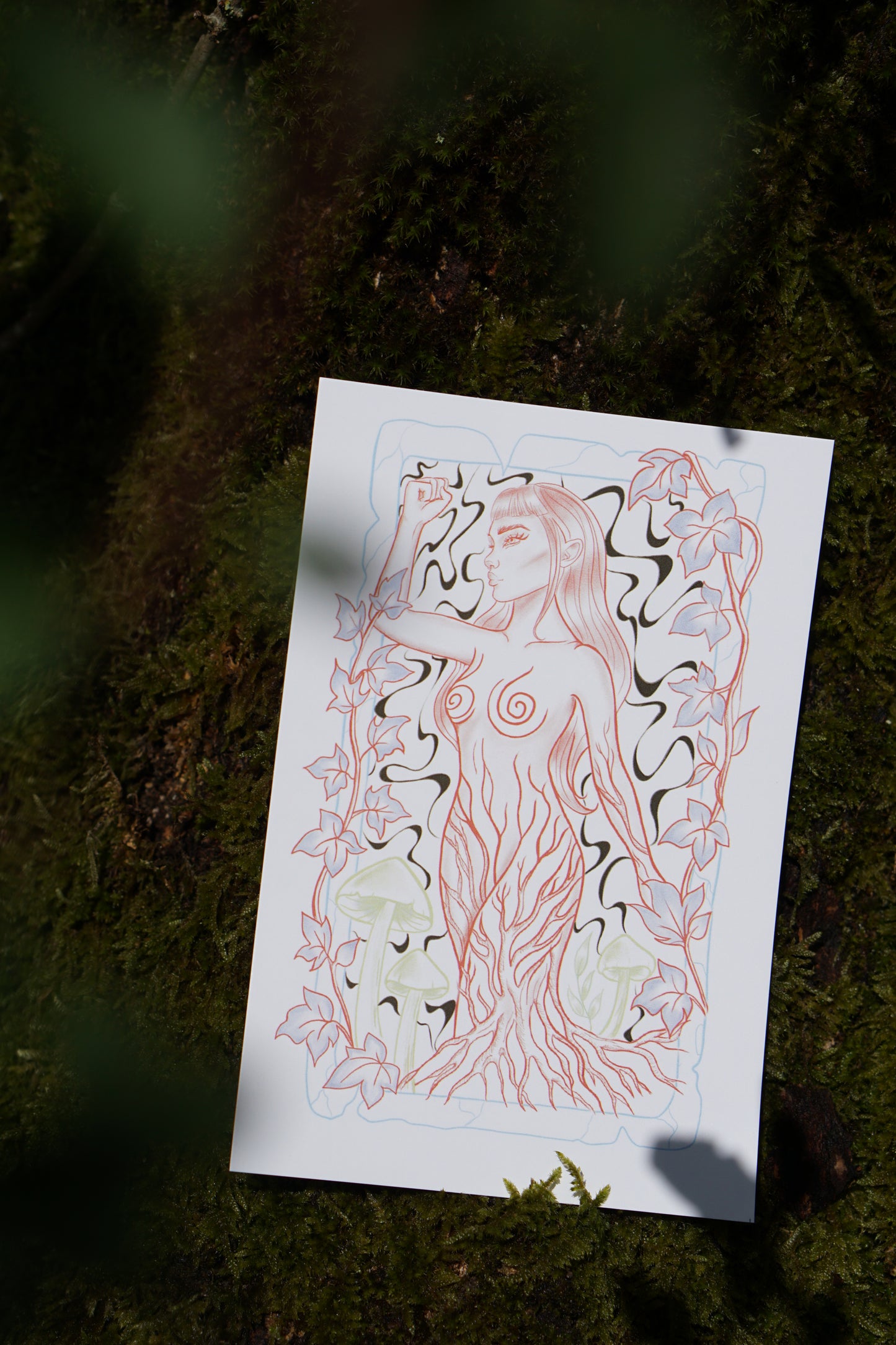 „Nature Feminism“ Postcard - Pastell