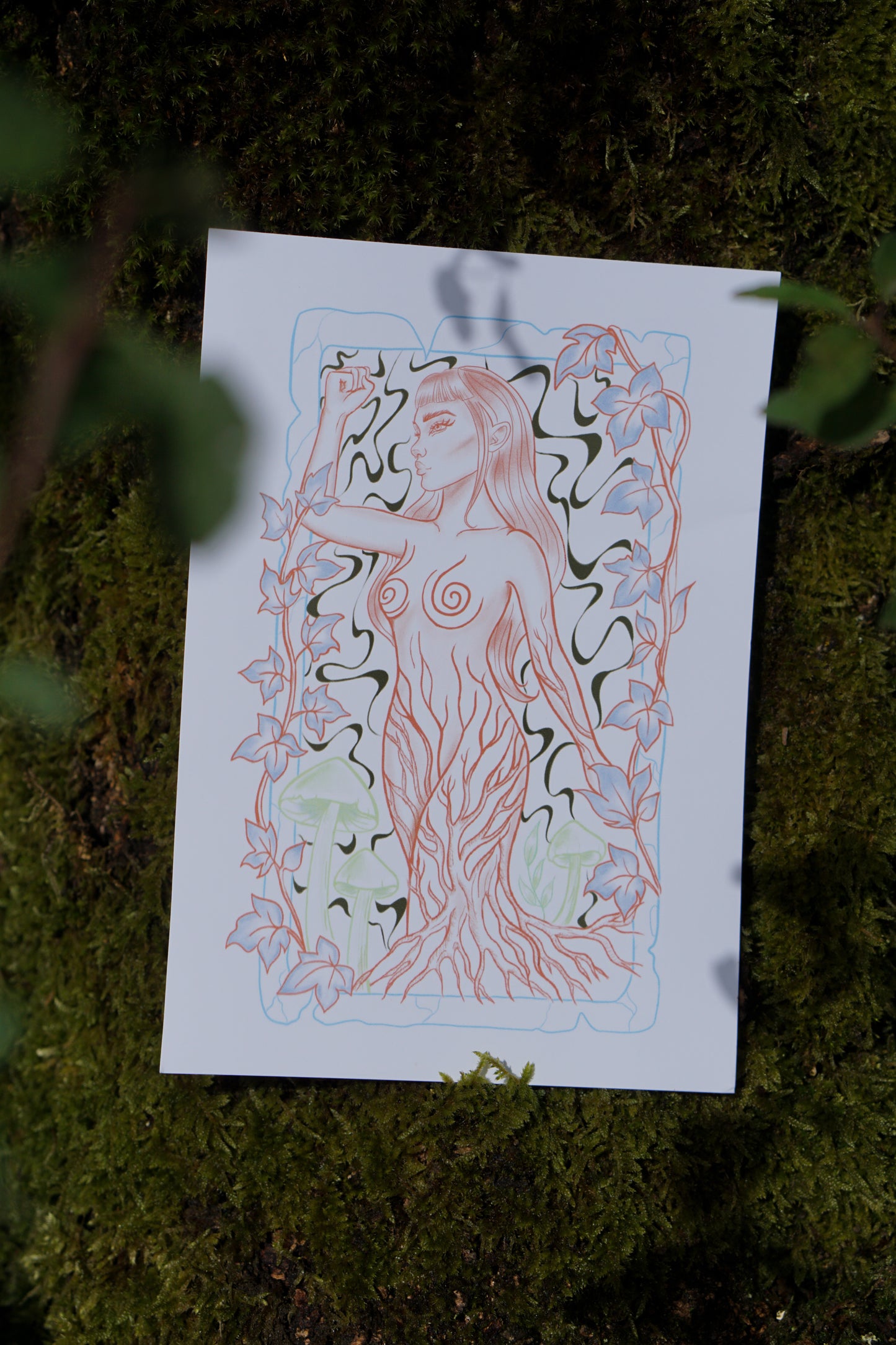 “Nature Feminism” Pastell Print