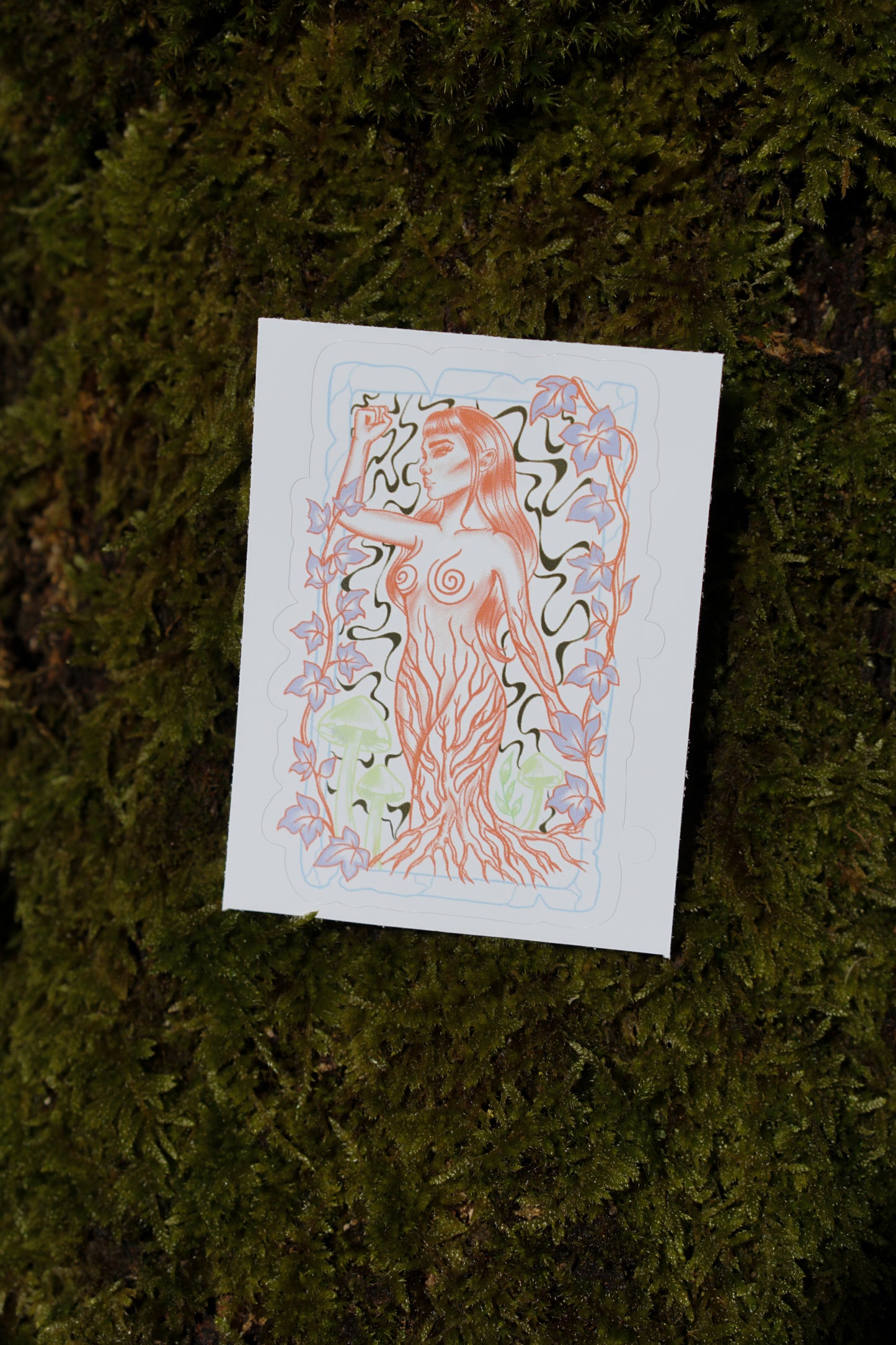 „Nature Feminism“ Aufkleber - Pastell